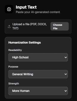 File Upload Interface